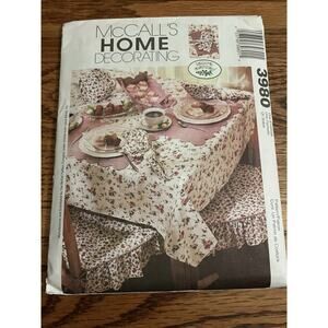 McCall's Home Decorating Sewing Pattern 3980. Laura Ashley Table Accents - UNCUT